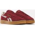 Sneaker REEBOK CLASSIC "CLUB C GROUNDS UK", Gr. 36,5, rot (richmarooon, moonstone, rbkbrass), Leder, Synthetik, sportlich, Schuhe