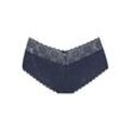 S.OLIVER High-Waist-Slip 'Amelie' blau Gr. 32/34 für Damen. Mit Schleife, Schmuckelement, Spitze