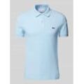 Slim Fit Poloshirt mit Label-Patch Modell 'PIQUE'