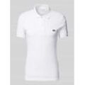 Slim Fit Poloshirt mit Label-Patch Modell 'PIQUE'