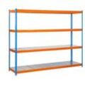 Simonrack Schwerlastregal ECOFORTE 1506-4 457100047201564 orange, blau 150,0 x 60,0 x 200,0 cm