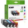 KMP C90V schwarz, cyan, magenta, gelb Druckerpatronen kompatibel zu Canon CLI-551 XL BK/C/M/Y, 4er-Set