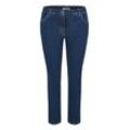 5-Pocket-Jeans KJBRAND "Jeans Betty CS Röhre" Gr. 42, N-Gr, blau (denim stoned) Damen Jeans ideal bei schlanken Oberschenkeln