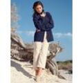 Fleecejacke CASUAL LOOKS Gr. 36, blau (marine), Damen, 100% Polyester, unifarben, Jacken