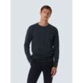 Rundhalspullover NO EXCESS, Herren, Gr. L, blau (night), Strick, Obermaterial: 100% Baumwolle, Jacquardmuster, casual, regular fit taillenbedeckt, Rundhals, Pullover, mit Jacquard Optik