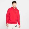 Kapuzensweatshirt NIKE SPORTSWEAR "CLUB FLEECE PULLOVER HOODIE" Gr. S, rot Herren Sweatshirts