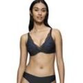 Schalen-BH TRIUMPH "Body Make-Up Illusion Lace WP" Gr. 70, Cup C, schwarz, Damen, Obermaterial: 51% Polyamid, 35% Polyester, 14% Elasthan, unifarben, leicht glänzend, BHs, Stretch-Spitze