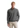 Troyer MARC O'POLO "aus gesprenkeltem Tweedgarn", Herren, Gr. 3XL, grau, Obermaterial: 60% Wolle (Schafwolle), 20% Viskose, 20% Polyamid, unifarben, casual, Langarm, Pullover