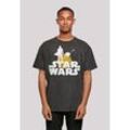 T-Shirt F4NT4STIC "Star Wars The Mandalorian ZZZ" Gr. S, schwarz Herren Shirts Premium Qualität