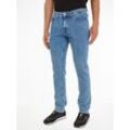 Slim-fit-Jeans TOMMY JEANS "SCANTON SLIM" Gr. 34, Länge 32, blau (denim medium) Herren Jeans im 5-Pocket-Style