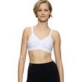 Sport-BH TRIACTION BY TRIUMPH "Triaction Wellness N" Gr. 75, Cup D, weiß, Damen, Microtouch, Obermaterial: 77% Polyamid, 23% Elasthan (LYCRA), BHs Sport-BH BH, Cup B-F, mit 2 Tragevarianten, Basic Dessous