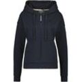 Kapuzensweatjacke ALIFE & KICKIN "Damen TwiggyAK A" Gr. M, blau (marine), Damen, 100% Baumwolle, Sweatjacken, Basic Hoodie Kapuzenpullover, Sweatshirt mit Kapuze