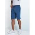 Sweatshorts JOHN DEVIN, Herren, Gr. S (44/46), N-Gr, blau (petrol), angeraute Sweatware, Obermaterial: 60% Baumwolle, 40% Polyester, unifarben, sportlich, kurz, Hosen, seitliche Taschen mit schwarzem Reißverschluss