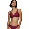 Schalen-BH TRIUMPH "Body Make-Up Illusion Lace WP" Gr. 70, Cup C, rosa (woodrose), Damen, Obermaterial: 51% Polyamid, 35% Polyester, 14% Elasthan, unifarben, leicht glänzend, BHs, Stretch-Spitze