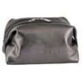 Kosmetiktasche LIEBESKIND BERLIN "Pouchette Beauty M ELVIRA SILVER STONE", Damen, Gr. B/H/T: 23,8cm x 12cm x 14cm, silber (silber stone), Leder, unifarben, Taschen, Beautycase Kosmetikbeutel Waschtasche