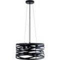 Pendelleuchte PACO HOME "SHANNON" Lampen Gr. Ø 40cm H: 20,5cm, schwarz Hängelampe Esszimmer Esstischlampe Metall Korb Ã˜40cm 3 Flammig