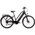 E-Bike SAXONETTE "Deluxe Sport Lady" Gr. 50, schwarz (schwarz matt), E-Bikes, 50cm, 28 Zoll (71,12cm), Pedelec, Elektrofahrrad für Damen u. Herren