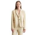 Longblazer MARC O'POLO "aus Organic-Cotton-Viskose-Stretch" Gr. 36, beige Damen Blazer