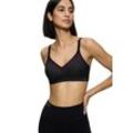 Sport-BH TRIACTION BY TRIUMPH "Triaction Free Motion N EX" Gr. 85, Cup C, schwarz (schwarz, pink), Damen, Microtouch, Obermaterial: 50% Polyester, 32% Polyamid, 18% Elasthan (LYCRA), BHs, Cup B-F, ohne Bügel, für starke Belastung, Basic Dessous