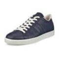 Sneaker ECCO "STREET LITE", Damen, Gr. 38, blau (marine, weiß), Leder, sportlich, Schuhe, Freizeitschuh, Halbschuh, Schnürschuh