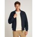 Blouson TOMMY HILFIGER "HARRINGTON JACKET" Gr. XL, blau (desert sky), Herren, Web, Obermaterial: 53% Elastomultiester, 47% Polyester, unifarben, Jacken, mit Seitentaschen