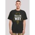 T-Shirt F4NT4STIC "Star Wars The Mandalorian Way" Gr. XL, schwarz Herren Shirts Premium Qualität