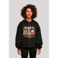 Kapuzenpullover F4NT4STIC "Merry Weihnachten Cozy And Cute", Damen, Gr. M, schwarz, Obermaterial: 100% Baumwolle, casual, oversize, Langarm, Pullover Hoodie Sweatshirt, Premium Qualität, Christmas Collection