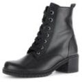 Schnürstiefelette GABOR Gr. 38,5, schwarz Damen Schuhe Blockabsatz, Schnürboots, Stiefelette mit Best Fitting-Ausstattung