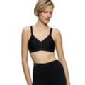 Sport-BH TRIACTION BY TRIUMPH "Triaction Wellness N" Gr. 75, Cup D, schwarz, Damen, Microtouch, Obermaterial: 77% Polyamid, 23% Elasthan (LYCRA), unifarben, BHs Sport-BH BH, Cup B-F, mit 2 Tragevarianten, Basic Dessous