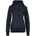 Kapuzensweatshirt ALIFE & KICKIN "Damen SarahAK A" Gr. L, blau (marine melange) Damen Sweatshirts Hoodie Kapuzenpullover, Sweatshirt mit Kapuze und Kängurutasche