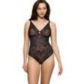 Body TRIUMPH "Amourette Charm BS" Gr. 75, Cup D, schwarz Damen Bodies aus dezent transparenter Spitze