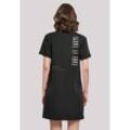 Shirtkleid F4NT4STIC "Take It Easy Text Damen T-Shirt Kleid" Gr. 4XL, schwarz, Damen, Obermaterial: 100% Baumwolle, Kleider, Print