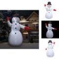 Weihnachtsbeleuchtung - Living Aufblasbarer Schneemann mit LED zu Weihnachten IP44 600 cm XXL