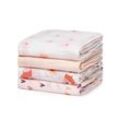 Momcozy Muslin Swaddle Blanket Babytuch 4 Pack bedruckt