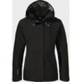 Doppeljacke SCHÖFFEL "Hiking 3in1 Jacket Style Okere WMS", Damen, Gr. 40, schwarz (9990, schwarz), Aussenjacke Oberstoff : 100% Polyester (Membran: Polyurethan) Futter : 100% Polyester Innenjacke Oberstoff : 100% Polyester Futter Ärmel: 100% Polyester, sportlich, regular fit, hoch geschlossener Ausschnitt, Langarm, Jacken