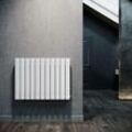 Sonni - Badheizkörper Design Heizkörper 630x847mm Einlagig Badezimmer/Wohnraum Seitenanschluss Weiß Flachheizkörper Badheizkörper Radiator