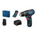 Bosch - Professional Akku-Schlagbohrschrauber Aktionsset gsb 12V-15, incl. 2x Akku gba, Ladegerät, 10-tlg.Bit-Set, Handwerkerkoffer