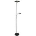 Stehlampe Deckenfluter Standleuchte dimmbar led Leseleuchte verstellbar h 185 cm