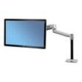 ergotron Monitor-Halterung LX Sitz-Steh-Tischmontage-LCD-Arm 45-360-026 silber für 1 Monitor, Tischbohrung