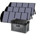 Allpowers - S2000 1500Wh Tragbares Powerstation 2000W (Spitze 4000W) akku Solargenerator Mobiler Stromspeicher Power Station mit 3Pcs 140W Faltbares