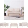 The Living Store - 2-Sitzer-Sofa Stoff Cremeweiß - Sofas - Creme