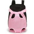 Memkey - Haustier-Rucksack, verstellbarer Haustier-Rucksack, Hunde-Reisetasche, Haustier-Tragetasche mit belüftetem Design (m, Pink)