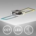 Led Deckenlampe dimmbar cct Deckenleuchte Fernbedienung schwarz 40W Nachtlicht