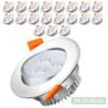 Vingo - 20X 3W led Strahler Spot Einbaustrahler Deckenstrahler Deckenspot 230V 245lm Kaltweiß Einbauspot Einbauleuchte Deckeneinbauleuchte