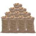 Jutesäcke 10 Stk. 65x135 cm 100% Jute 220 g/m² Vidaxl