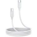 Joyroom Ladekabel/Datenkabel USB-C - USB-C 480Mb/s 60W 1m weiß (S-CC060A9)