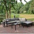 Gartenlounge-Set GARDEN PLEASURE "MIRANDA", grau, Aluminium, Sitzmöbel-Sets