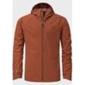 Outdoorjacke SCHÖFFEL "Jacket Graz M", Herren, Gr. 54, rot (2950, rot), Oberstoff : 90% Polyester 10% Elasthan (Coating: Polyurethan) Futter : 90% Polyester 10% Elasthan (Coating: Polyurethan), modisch, relaxed fit, hoch geschlossener Ausschnitt, Langarm, Jacken