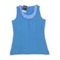 hessnatur Damen Top, blau, Gr. 40
