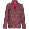 Woll-Jacke, Jacquard fuchsia, 38